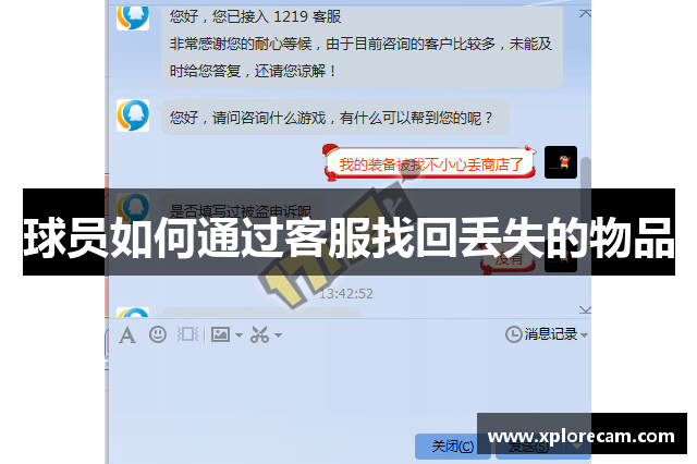 球员如何通过客服找回丢失的物品